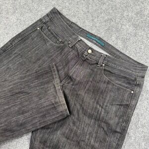 Perry Ellis Jeans 38x30 Dark Grey Straight Leg‎ Denim Men's